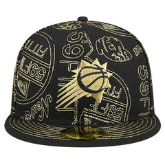 New Era - Phoenix Suns 59FIFTY Day Allover Print Stencil Fitted Hat - Black