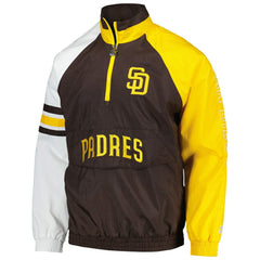 San Diego Padres Starter Elite Raglan Half-Zip Jacket On Sale