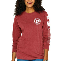 Washington Nationals Soft as a Grape Women's Pigment-Dyed Long Sleeve T-Shirt Online