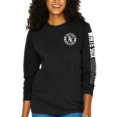 Chicago White Sox Soft as a Grape Women's Pigment-Dyed Long Sleeve T-Shirt Lifestyle
