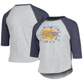 Houston Astros Soft as a Grape Youth Raglan 3/4 Sleeve T-Shirt Online