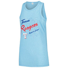 Texas Rangers Soft as a Grape Women's Gauze High Neck Tank Top Lifestyle
