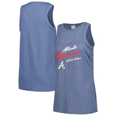 Atlanta Braves Soft as a Grape Women's Gauze High Neck Tank Top Lifestyle
