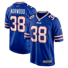Tre Norwood Buffalo Bills Team Game Jersey Royal - Nike