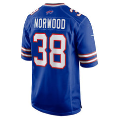 Tre Norwood Buffalo Bills Team Game Jersey Royal - Nike