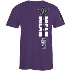 NBA - Sacramento Kings FISLL x Black History Collection Unisex T-Shirt - Purple