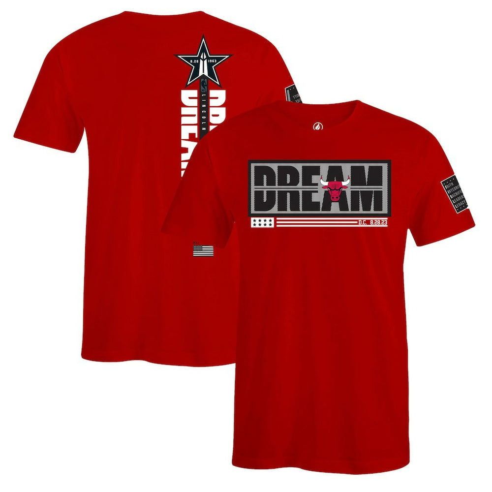 NBA - Chicago Bulls FISLL x Black History Collection Unisex T-Shirt - Red