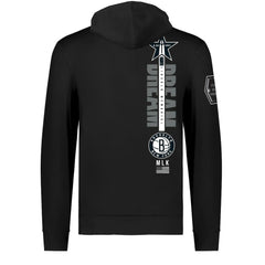 NBA - Brooklyn Nets FISLL x Black History Collection Unisex Pullover Hoodie - Black
