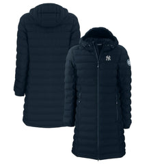New York Yankees Cutter & Buck Women's Mission Ridge Repreve Eco Insulated Full-Zip Long Puffer Jacket Online
