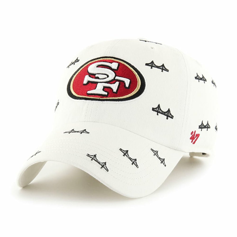 San Francisco 49ers '47 Confetti Clean Up Adjustable Hat White - 47 brand