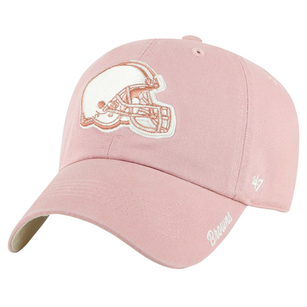 Cleveland Browns '47 Women's Ballpark Cheer Dusty Rose Clean Up Adjustable Hat Pink - 47 brand