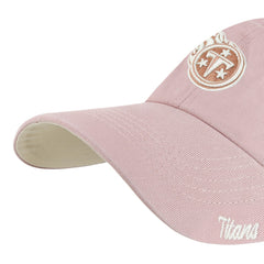 Tennessee Titans '47 Women's Ballpark Cheer Dusty Rose Clean Up Adjustable Hat Pink - 47 brand