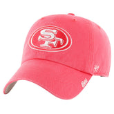 San Francisco 49ers '47 Women's Luminance Cheer Clean Up Adjustable Hat Scarlet - 47 brand
