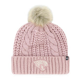 Jacksonville Jaguars '47 Women's Meeko Cuffed Knit Hat with Pom Dusty Rose - 47 brand
