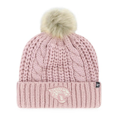 Jacksonville Jaguars '47 Women's Meeko Cuffed Knit Hat with Pom Dusty Rose - 47 brand