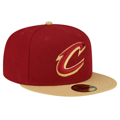 New Era - Cleveland Cavaliers 2-Tone 59FIFTY Fitted Hat - Wine/Gold