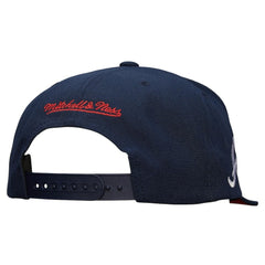 Atlanta Braves Mitchell & Ness Team Tagged Snapback Hat Lifestyle