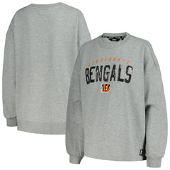 Cincinnati Bengals DKNY Sport Women's Penelope Pullover Sweatshirt Heather Charcoal - NFL