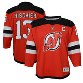 Nico Hischier New Jersey Devils - Youth Captain Patch Home Replica Player Jersey Red