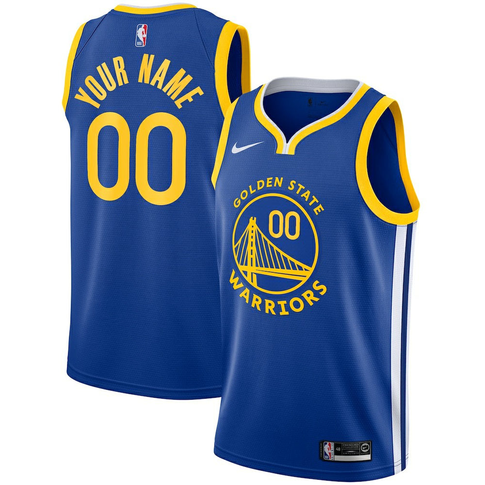 Nike - Golden State Warriors Unisex 2019/20 Custom Swingman Jersey - Royal - Icon Edition