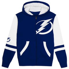 Tampa Bay Lightning - Preschool Face Off Full-Zip Hoodie Blue