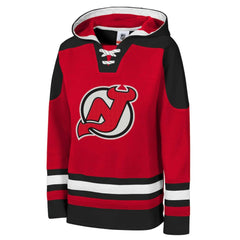 New Jersey Devils - Youth Ageless Must Have Home V-Neck Pullover Hoodie Red