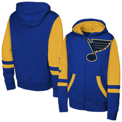 St. Louis Blues - Youth Face Off Full-Zip Hoodie Blue