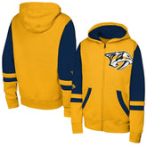 Nashville Predators - Youth Face Off Full-Zip Hoodie Gold