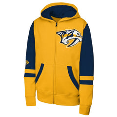 Nashville Predators - Youth Face Off Full-Zip Hoodie Gold