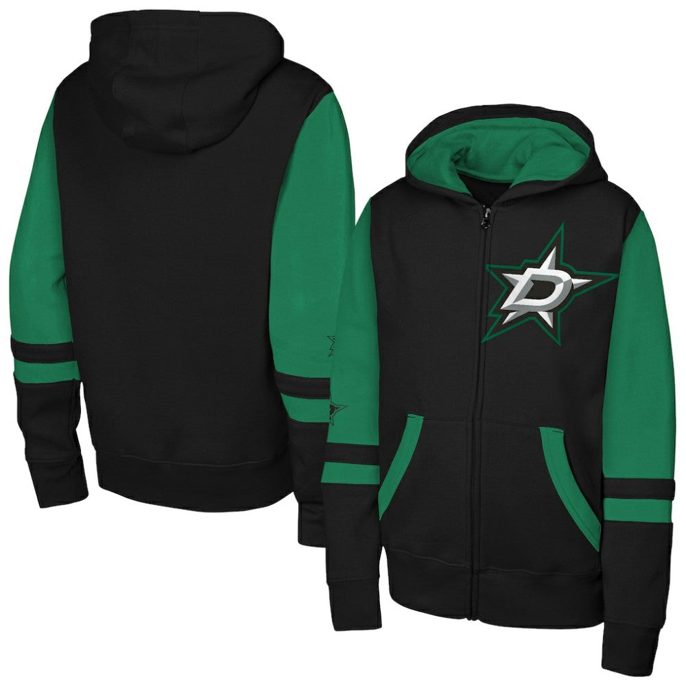 Dallas Stars - Youth Face Off Full-Zip Hoodie Black