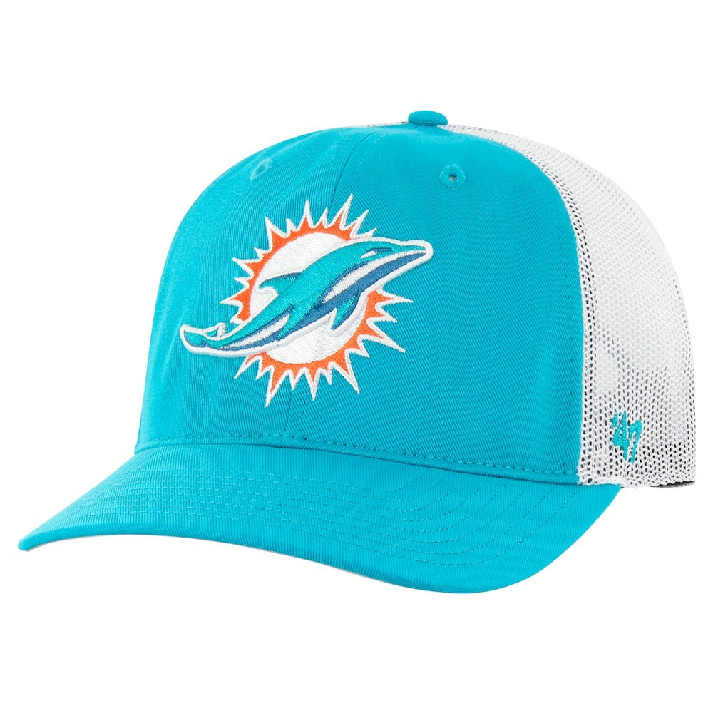Miami Dolphins '47 Youth Trucker Adjustable Hat Aqua/White - 47 brand