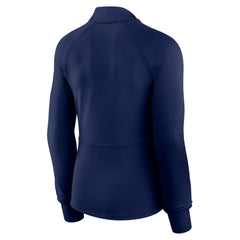 Atlanta Braves Fanatics Women's Elements Raglan Tri-Blend Quarter-Zip Top discount