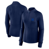 New York Yankees Fanatics Women's Elements Raglan Tri-Blend Quarter-Zip Top for sale