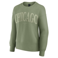 Chicago Cubs Fanatics Women's Elements Flow Pullover Sweatshirt Clearance
