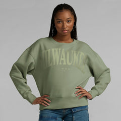 Milwaukee Brewers Fanatics Women's Elements Flow Pullover Sweatshirt discount