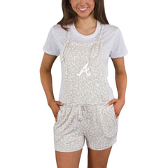 Atlanta Braves Concepts Sport Women's Montana Hacci Knit Romper Overalls On Sale