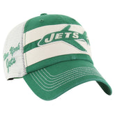 New York Jets '47 Throwback Clubhouse Boon Clean-Up Trucker Adjustable Hat Kelly Green - 47 brand