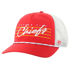 Kansas City Chiefs '47 Downburst Relaxed Hitch Trucker Adjustable Hat Red/White - 47 brand