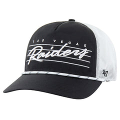 Las Vegas Raiders '47 Downburst Relaxed Hitch Trucker Adjustable Hat Black/White - 47 brand