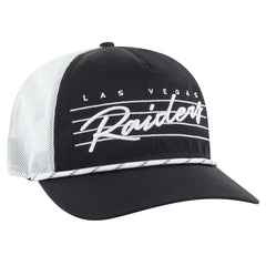 Las Vegas Raiders '47 Downburst Relaxed Hitch Trucker Adjustable Hat Black/White - 47 brand