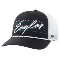 Philadelphia Eagles '47 Downburst Relaxed Hitch Trucker Adjustable Hat Black/White - 47 brand
