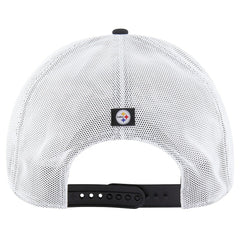 Pittsburgh Steelers '47 Downburst Relaxed Hitch Trucker Adjustable Hat Black/White - 47 brand