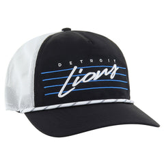 Detroit Lions '47 Downburst Relaxed Hitch Trucker Adjustable Hat Black/White - 47 brand