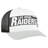 Las Vegas Raiders '47 Stack Line Hitch Trucker Adjustable Hat White/Gray - 47 brand
