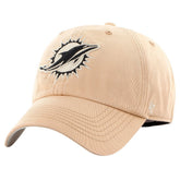Miami Dolphins '47 Dusted Relaxed Franchise Fitted Hat Khaki - 47 brand