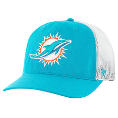 Miami Dolphins '47 Team Unstructured Trucker Adjustable Hat Aqua/White - 47 brand