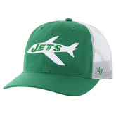 New York Jets '47 Team Unstructured Trucker Adjustable Hat Kelly Green/White - 47 brand