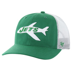 New York Jets '47 Team Unstructured Trucker Adjustable Hat Kelly Green/White - 47 brand