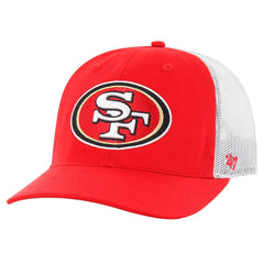 San Francisco 49ers '47 Team Unstructured Trucker Adjustable Hat Scarlet/White - 47 brand