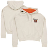 Cleveland Browns New Era Women's 3rd Down Historic Pullover Hoodie Cream - NFL